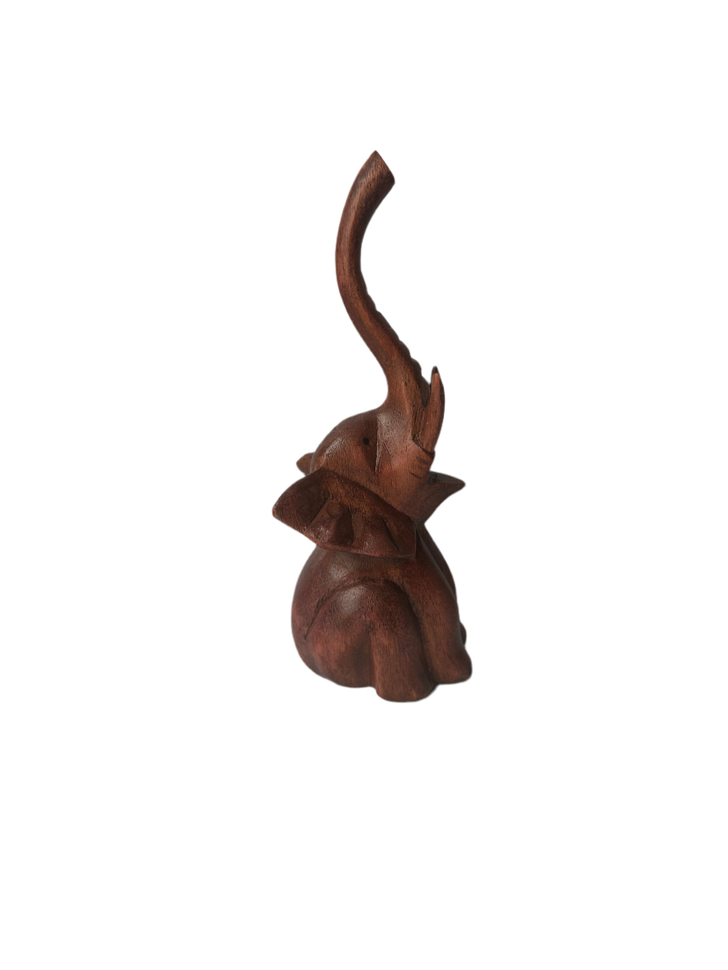 Figura de elefante de madera pequeña