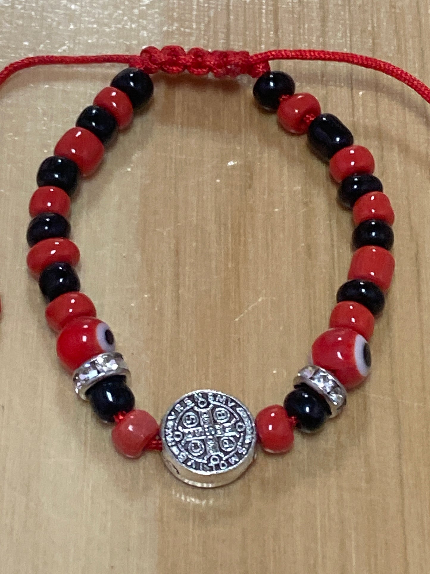 Saint Benedict Charm Evil Eye Protection Bracelet San Benito