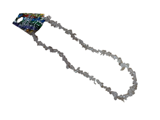Clear Quartz Chip Choker Necklace