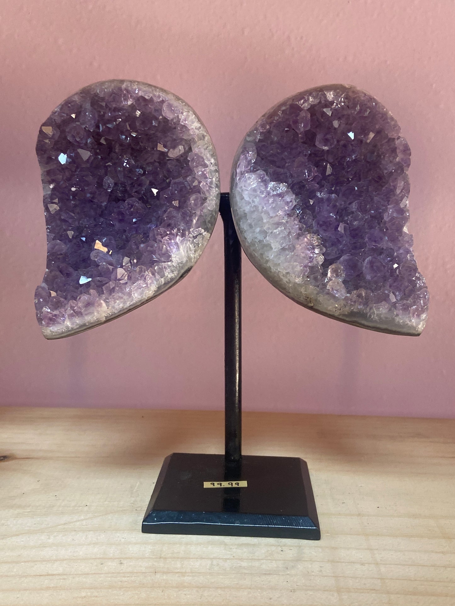 Amethyst Wings on Metal