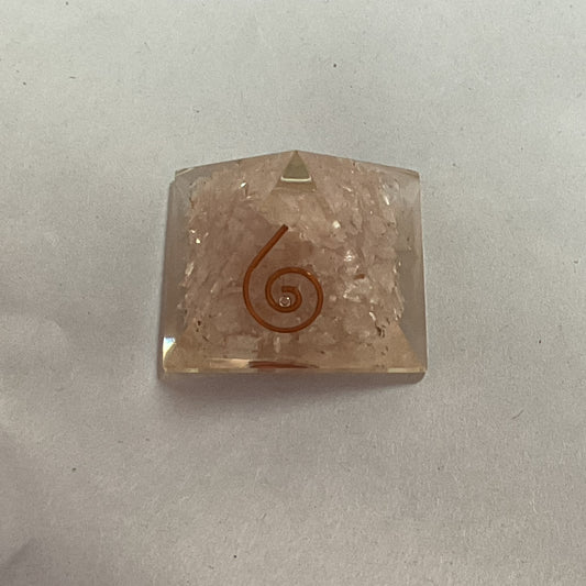 Small Rose Quartz Orgone Pyramid