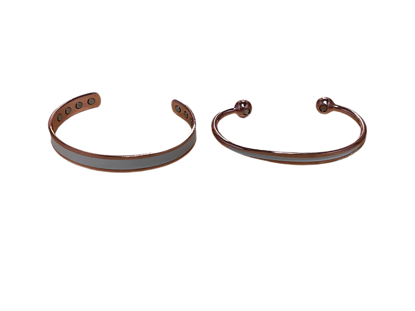 White Copper Bangle Magnets