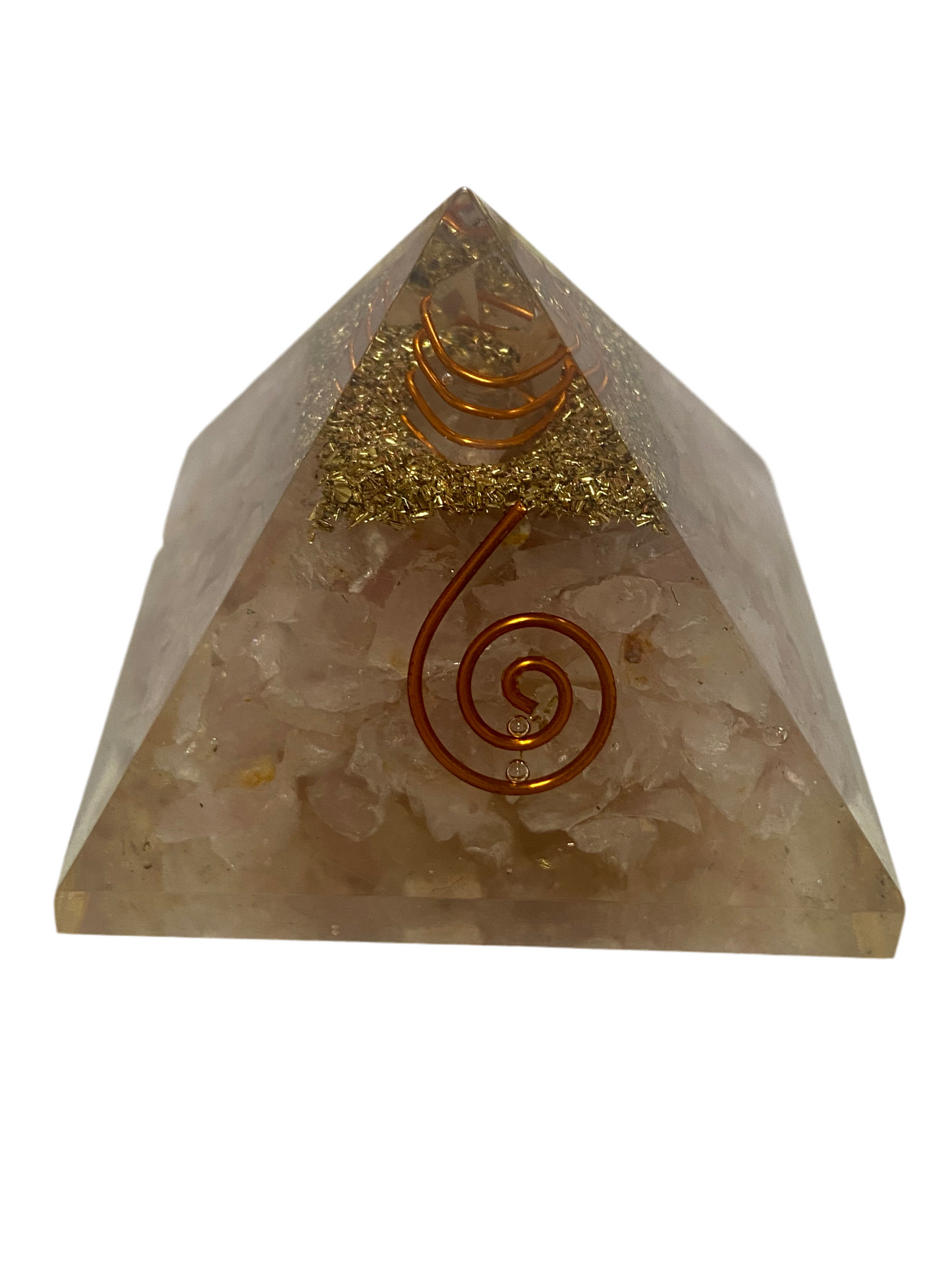 Medium Rose Quartz Orgone Pyramid