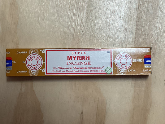 Satya Myrrh Incense Sticks
