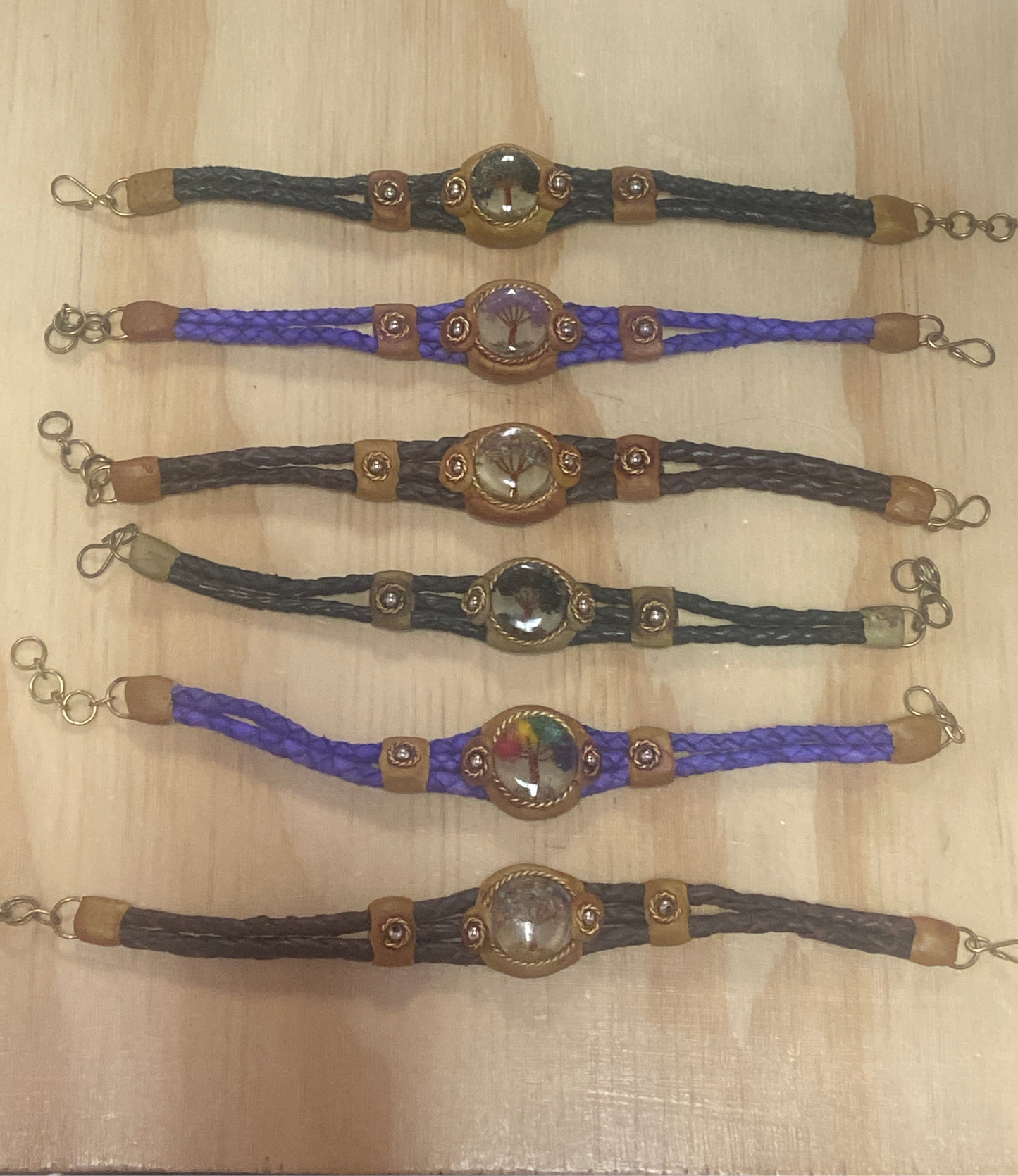 Leather Tree Of Life Bracelet