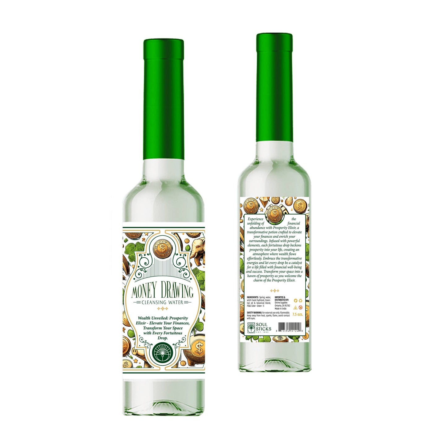 Agua purificadora espiritual Money Drawing 7.5 oz