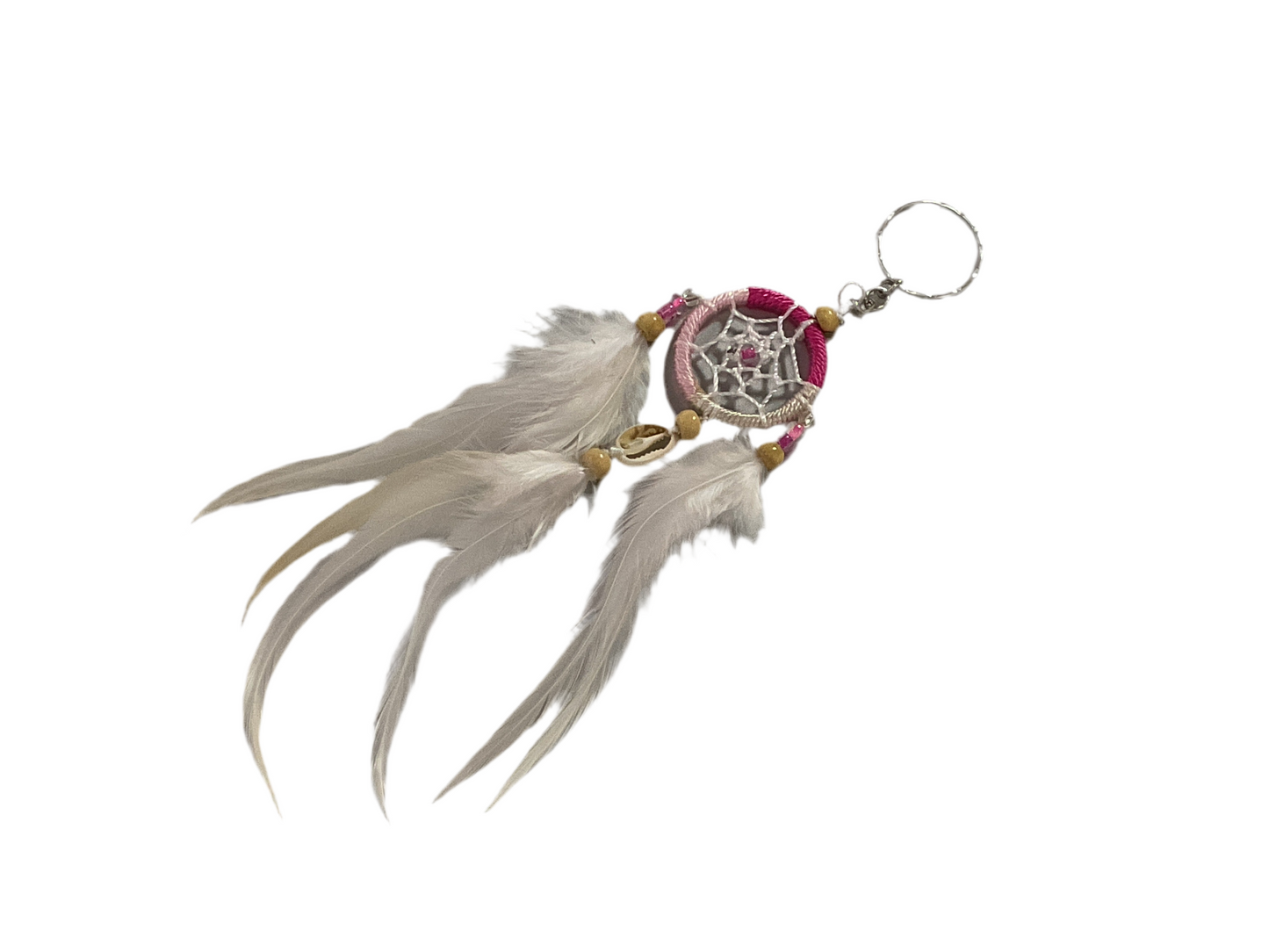 Assorted Color Feather Dream Catcher Keychain