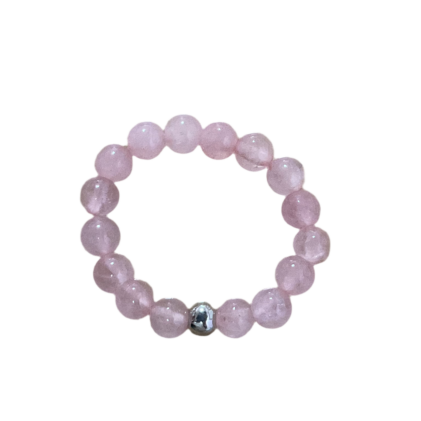 Rose Quartz Elastic Ring