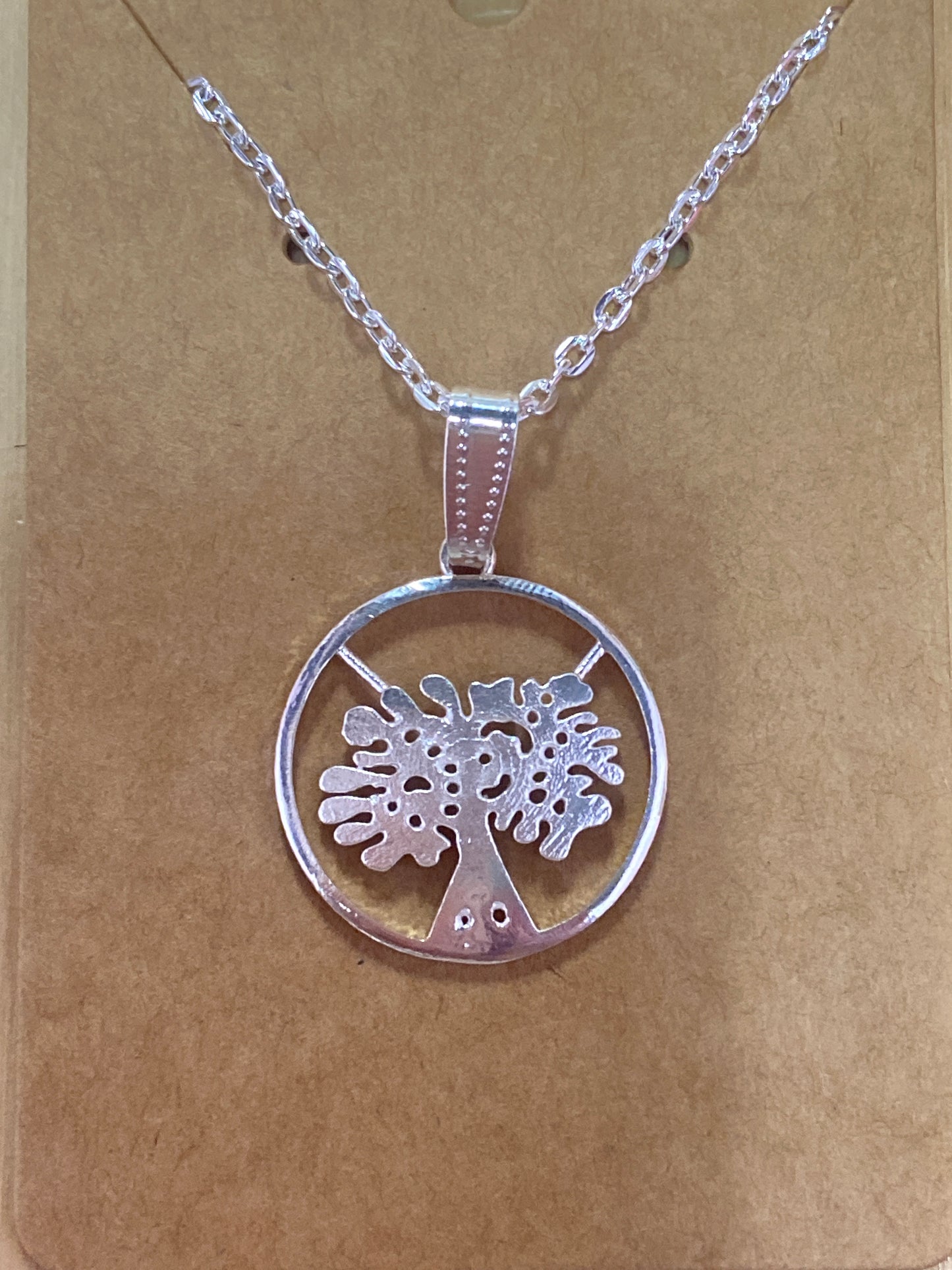 Tree of Life Silver Plated Necklace
