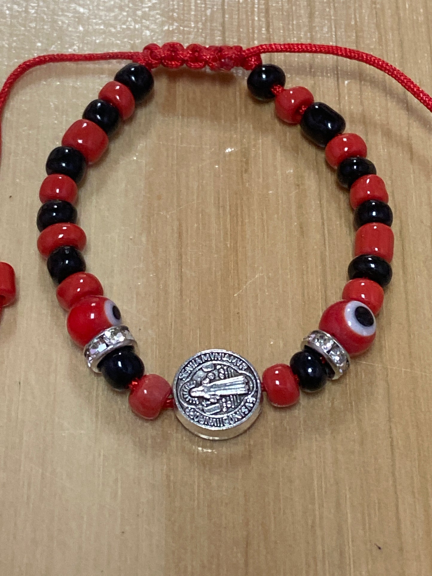 Saint Benedict Charm Evil Eye Protection Bracelet San Benito