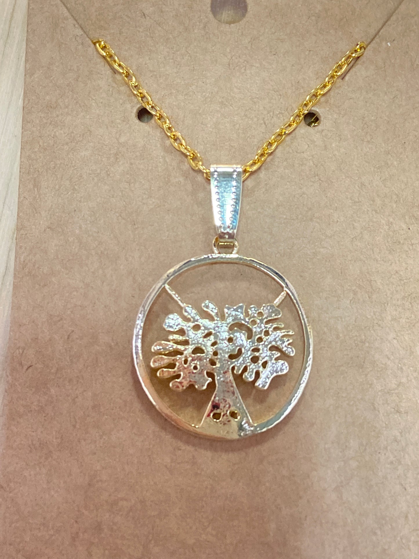 Tree of Life Gold Plated Necklace