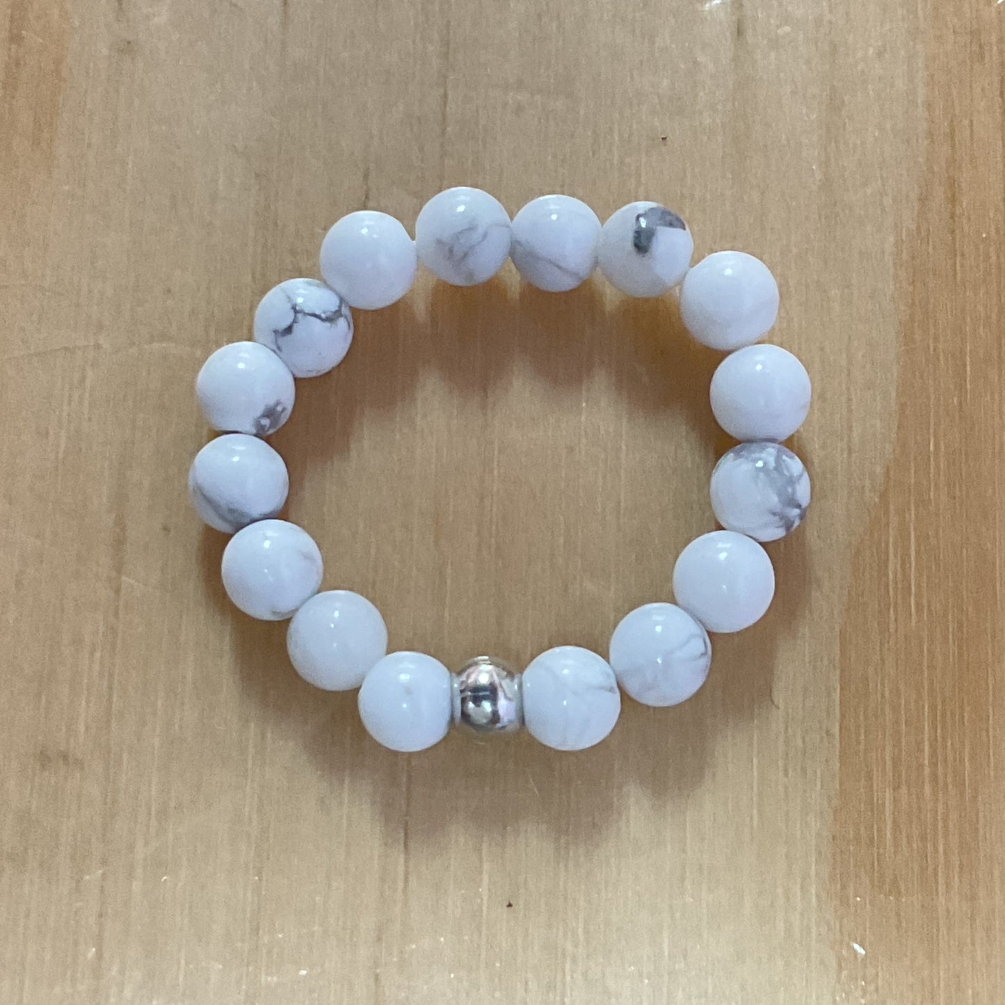 Howlite Elastic Ring