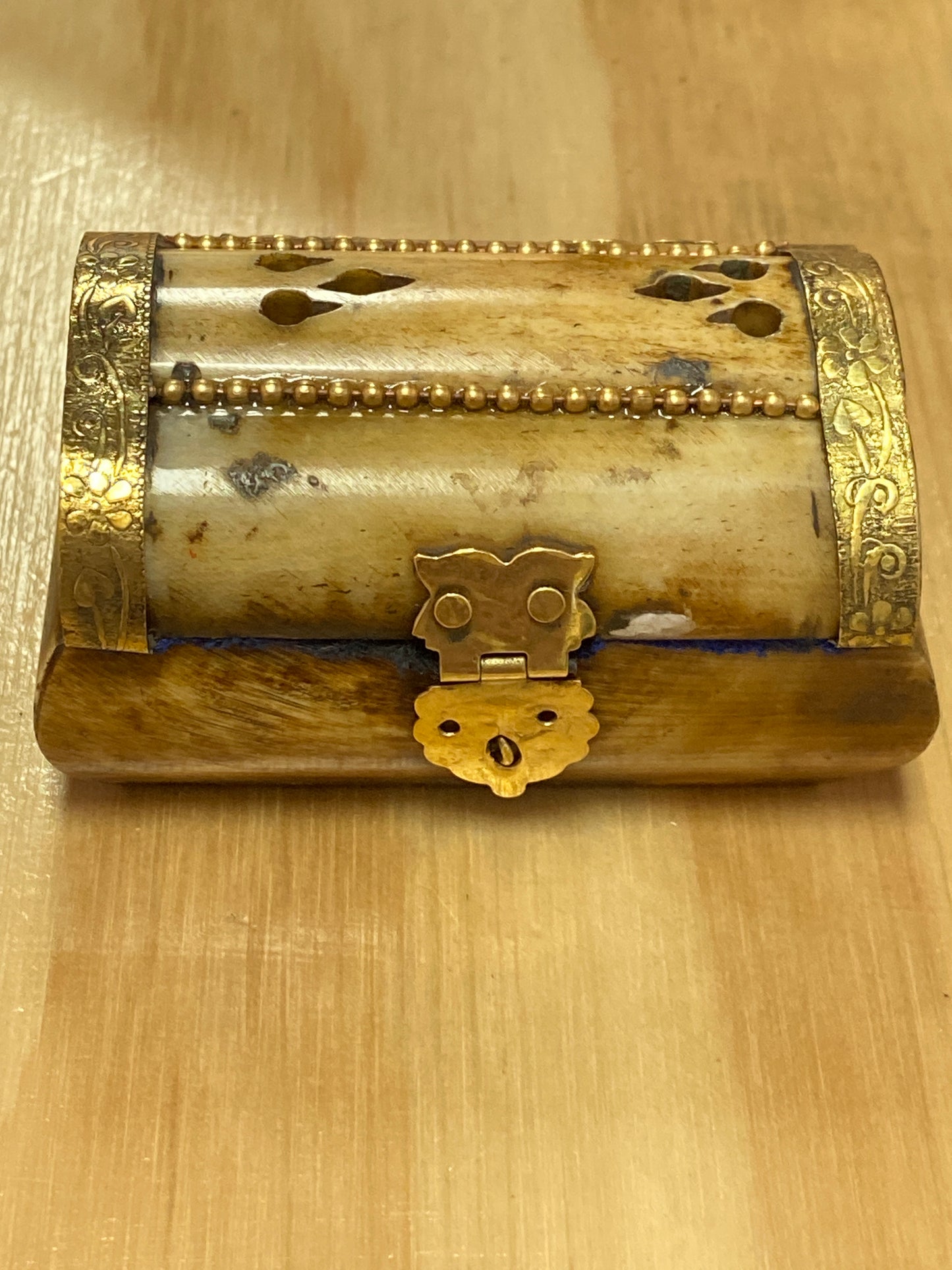 Carved Bone Box