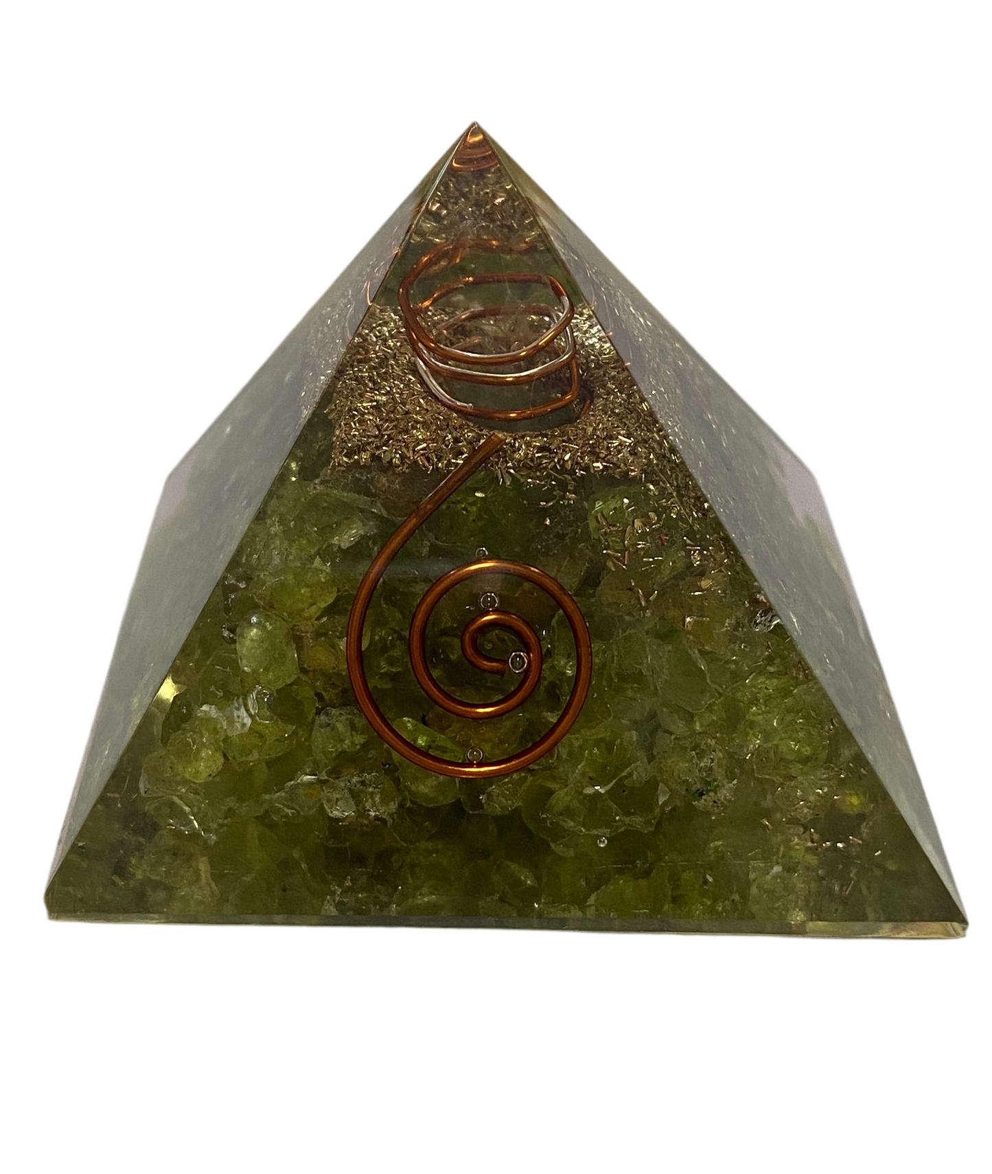Medium Peridot Orgone Pyramid