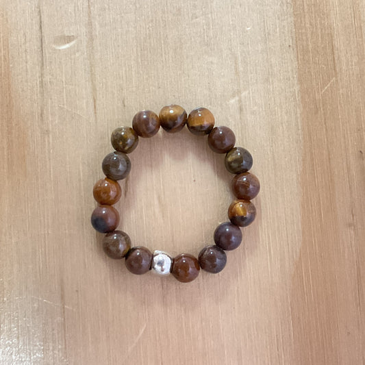 Tiger Eye Elastic Ring