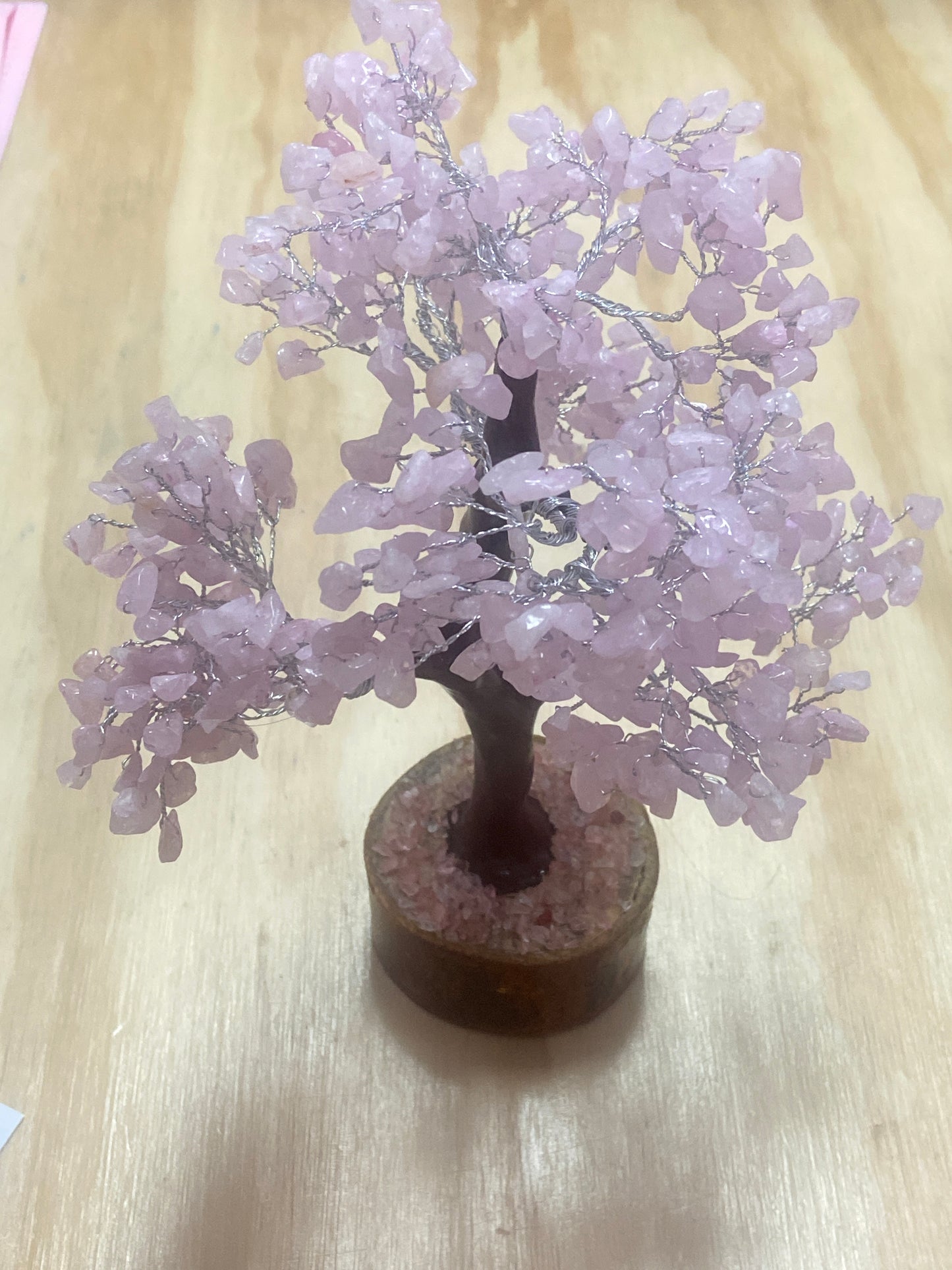 500 beads Rose Quartz Gem Tree of Life