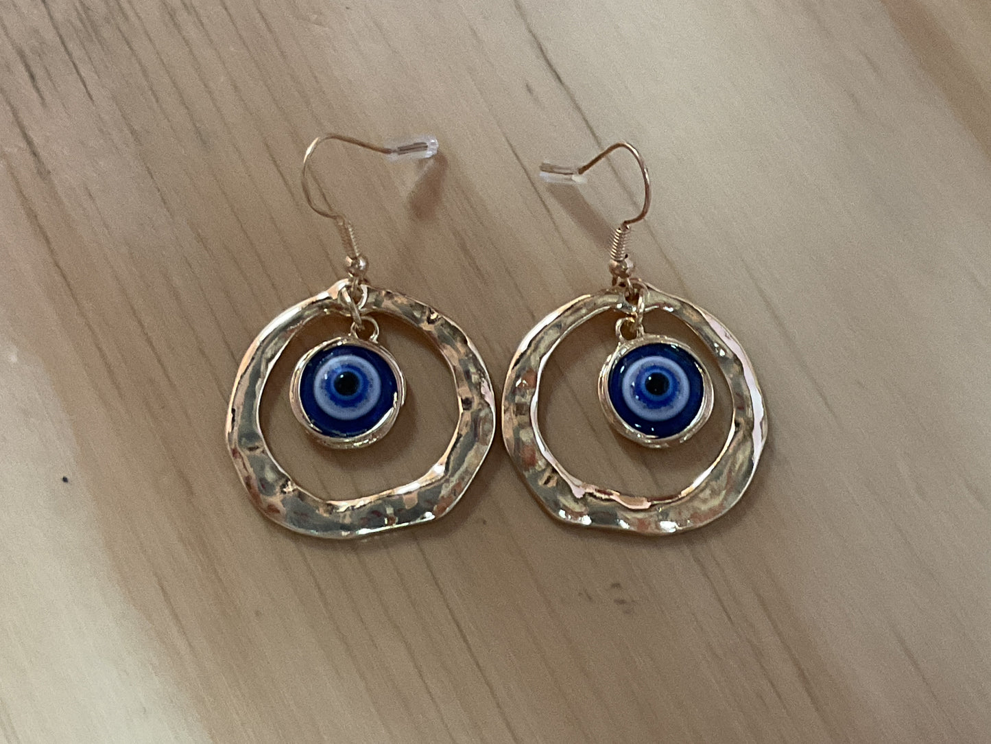 Evil Eye Golden Earrings