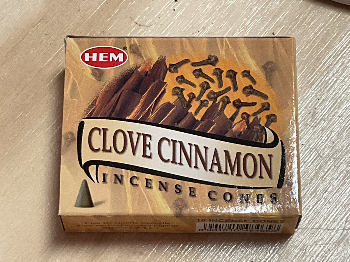 Conos de incienso de canela y clavo de olor Hem