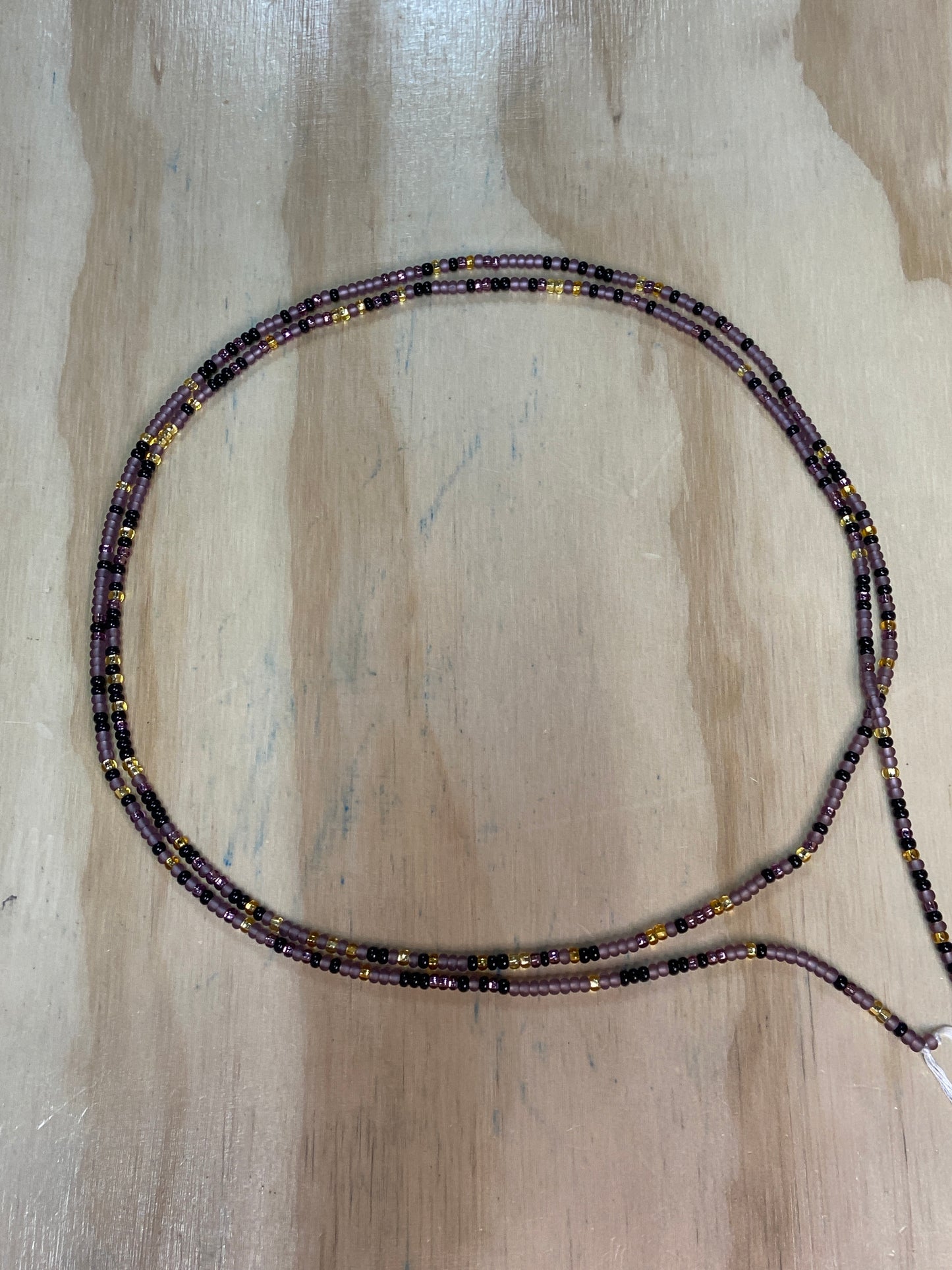 Mixie Purple Waist Beads 55”