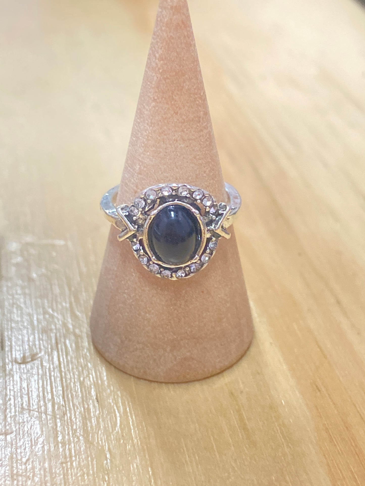 Anillo de ónix vintage S925