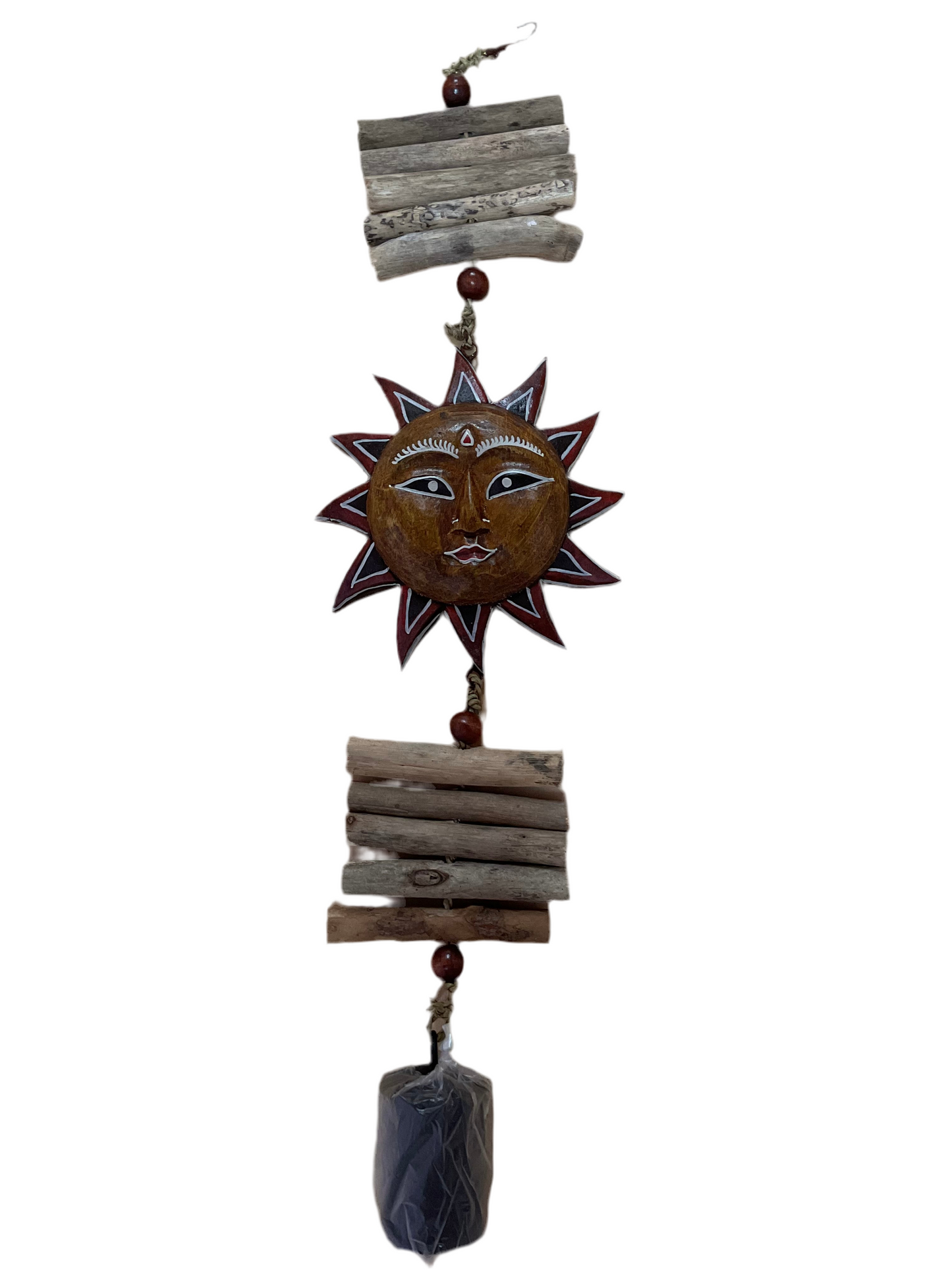 Carillón de madera solar