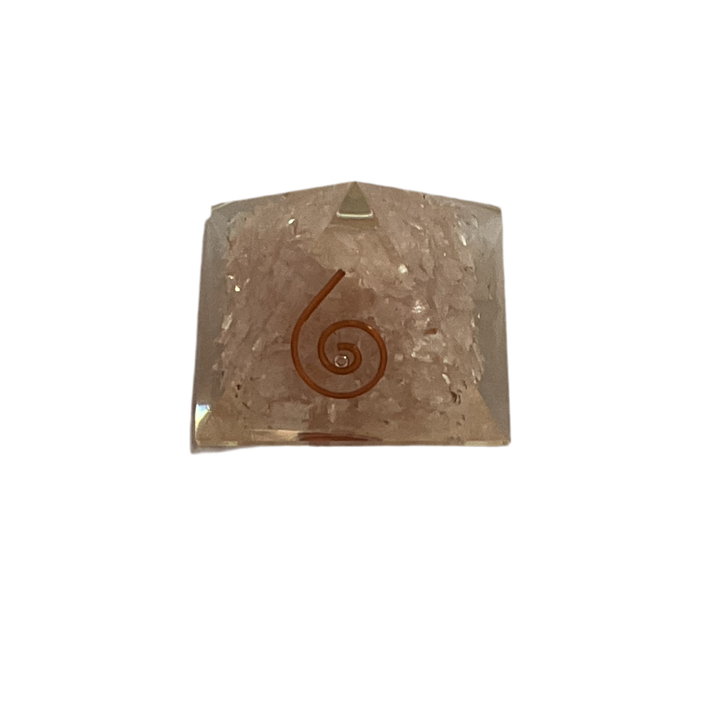 Small Rose Quartz Orgone Pyramid