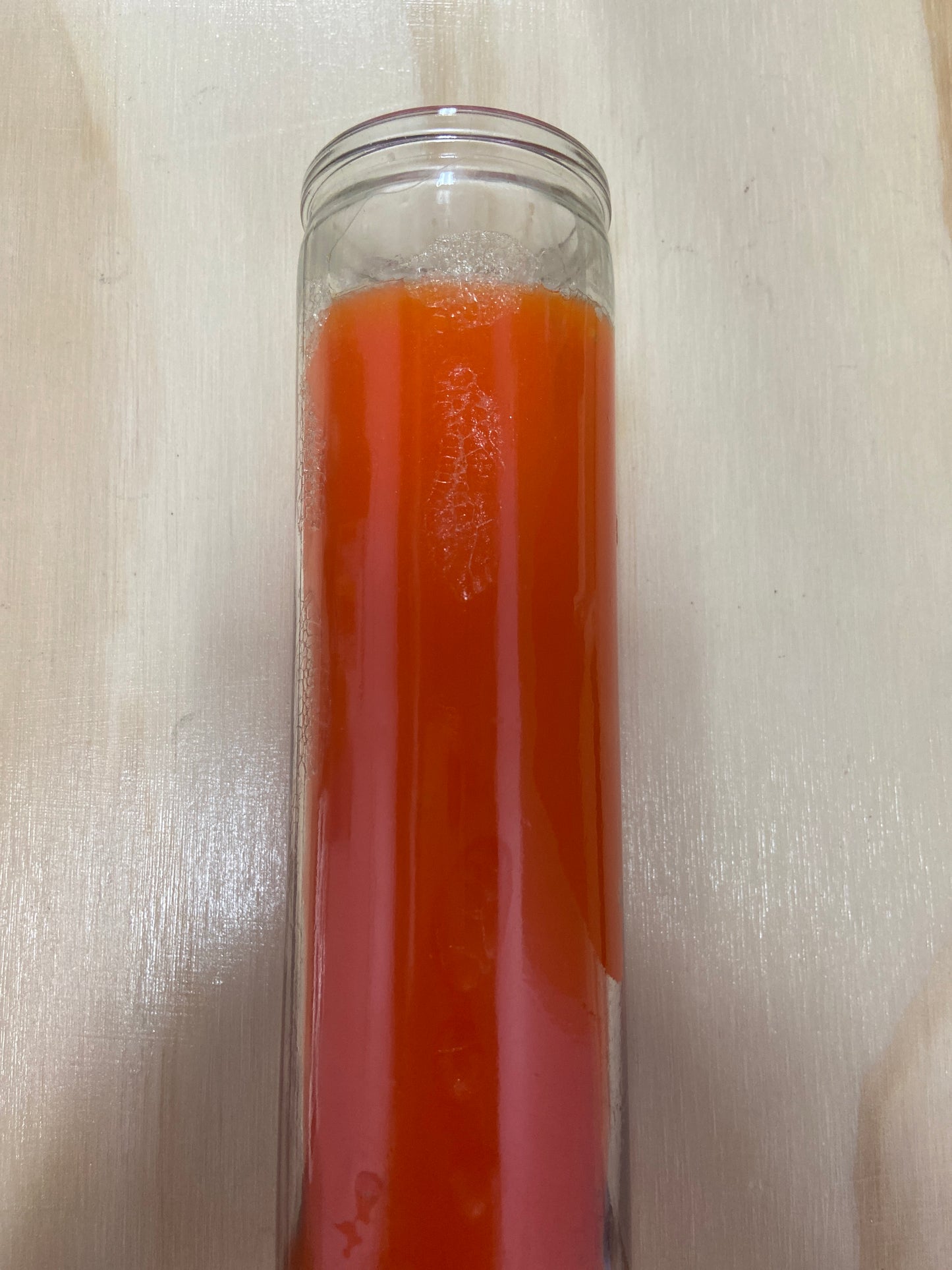Vela naranja de 8 pulgadas
