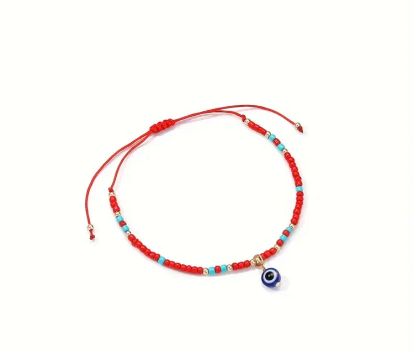 Red Evil Eye Anklet Bracelet