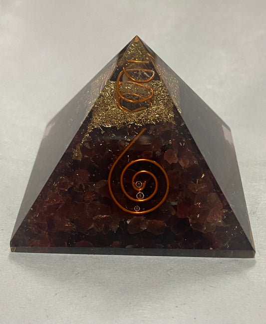 Medium Garnet Orgone Pyramid