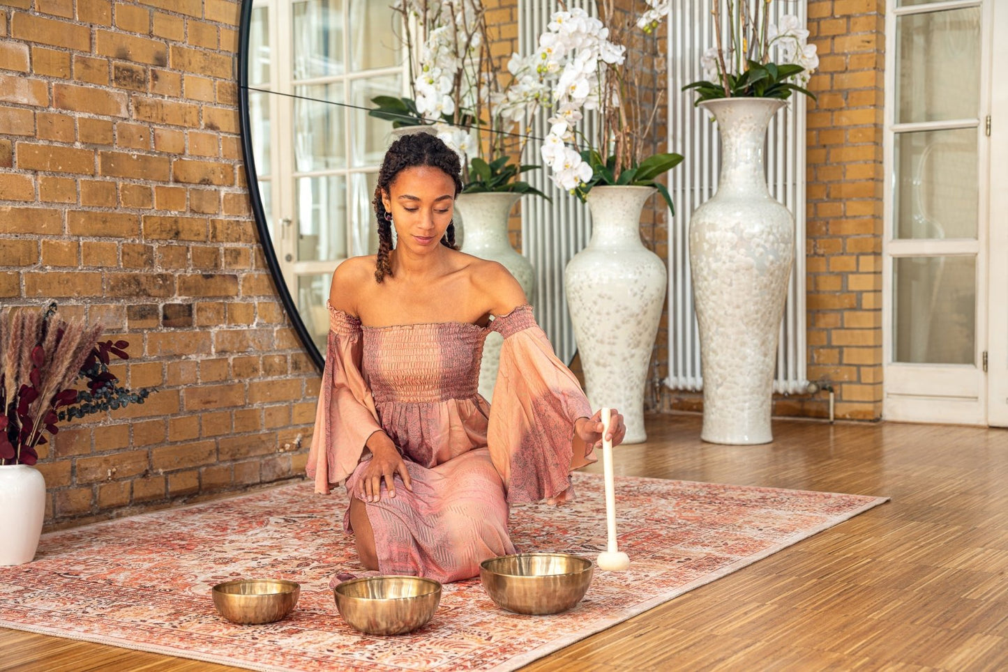 Energy Therapy Metal Singing Bowls Set 700/1000/1400g with Mallets