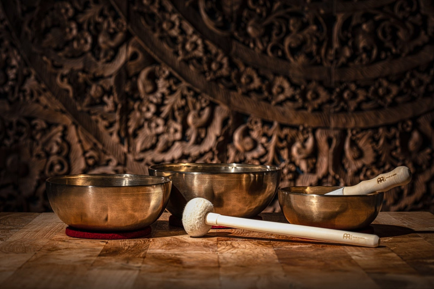 Energy Therapy Metal Singing Bowls Set 700/1000/1400g with Mallets