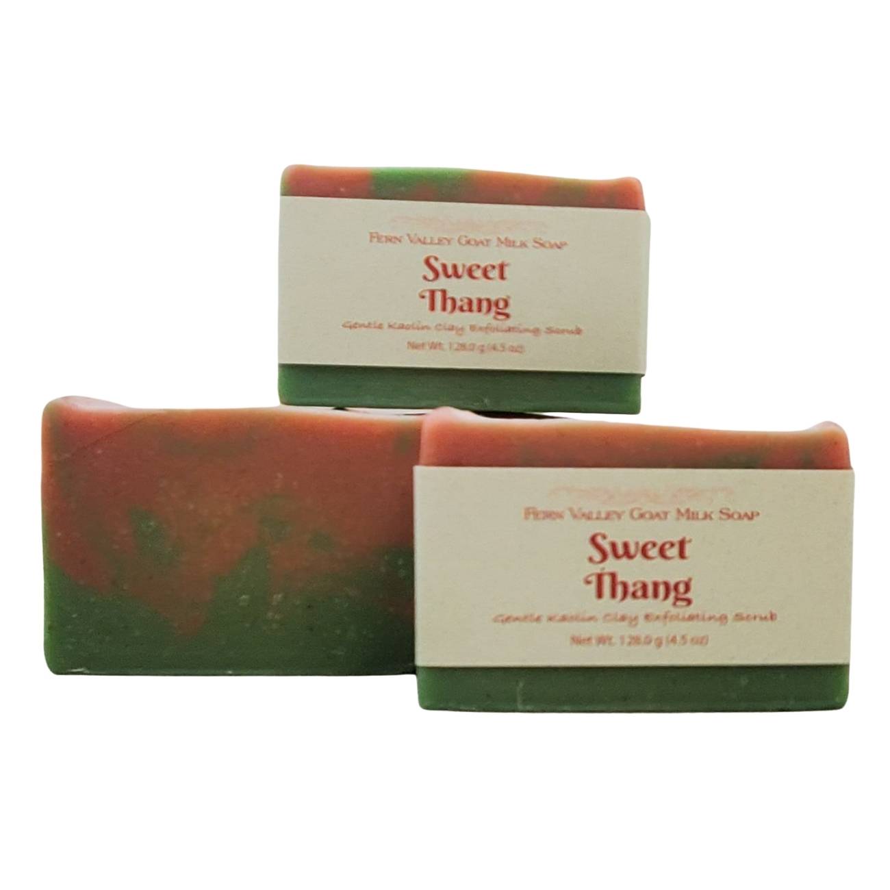 Jabón natural de leche de cabra | Exfoliante de arcilla de caolín | Sweet Thang