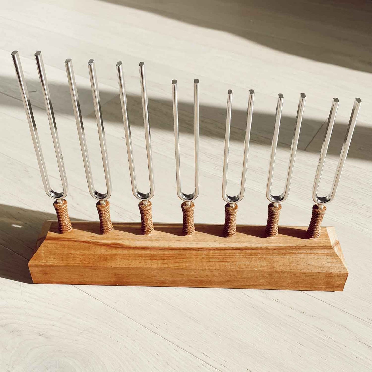 Juego de diapasones para la curación de los 7 chakras