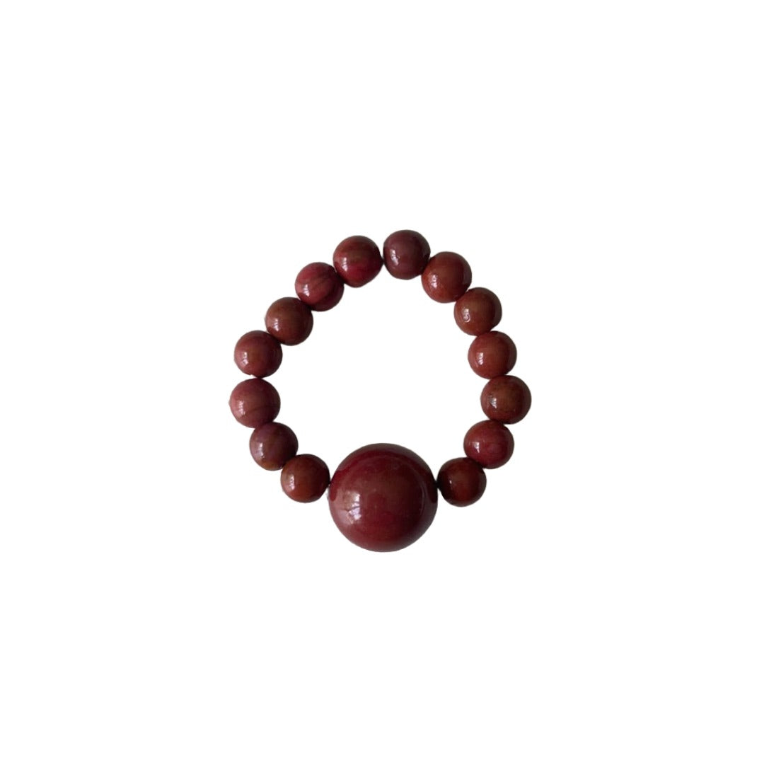 Red Jasper Elastic Ring