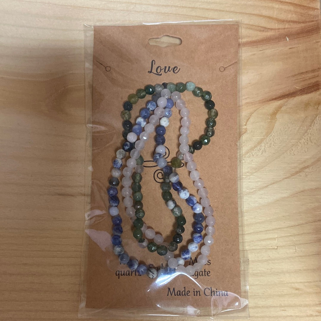 Conjunto de pulsera de amor