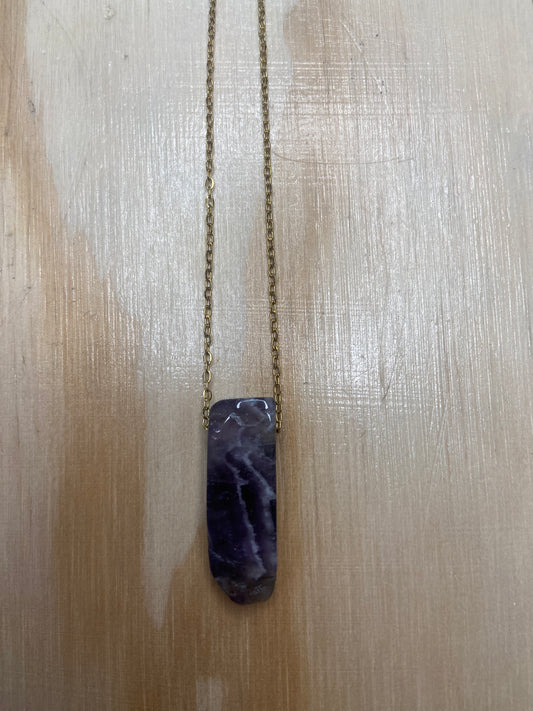 Amethyst Necklace 18k Gold Plated