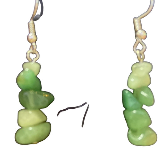 Green Aventurine Chip Earrings