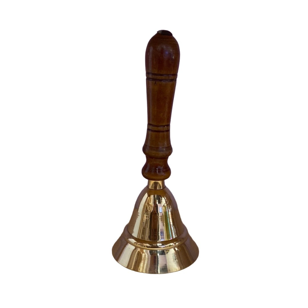 Brass Bell with Wooden Handle