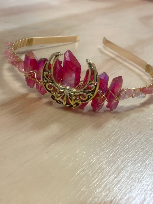 Fire Quartz Moon Crown