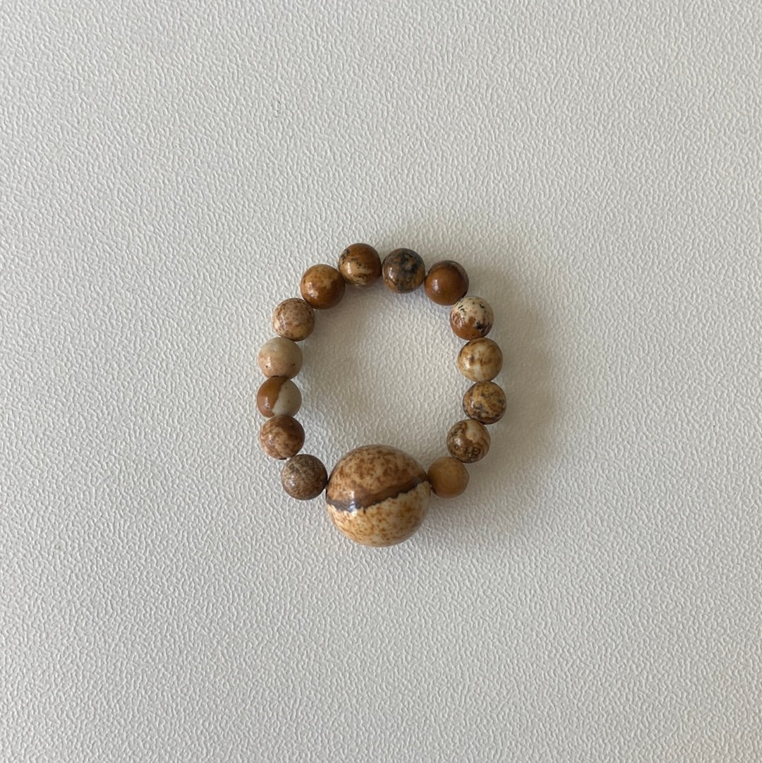 Picture Jasper Elastic Ring