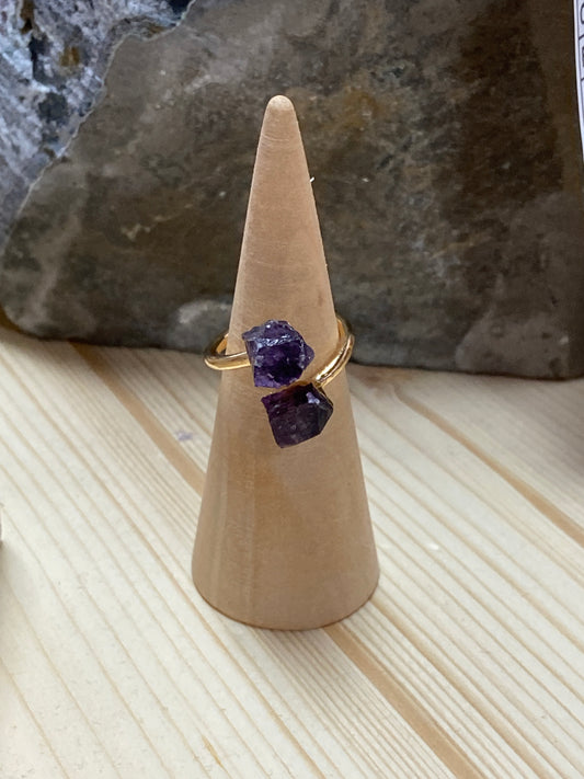 Amethyst Gold Plated Ring