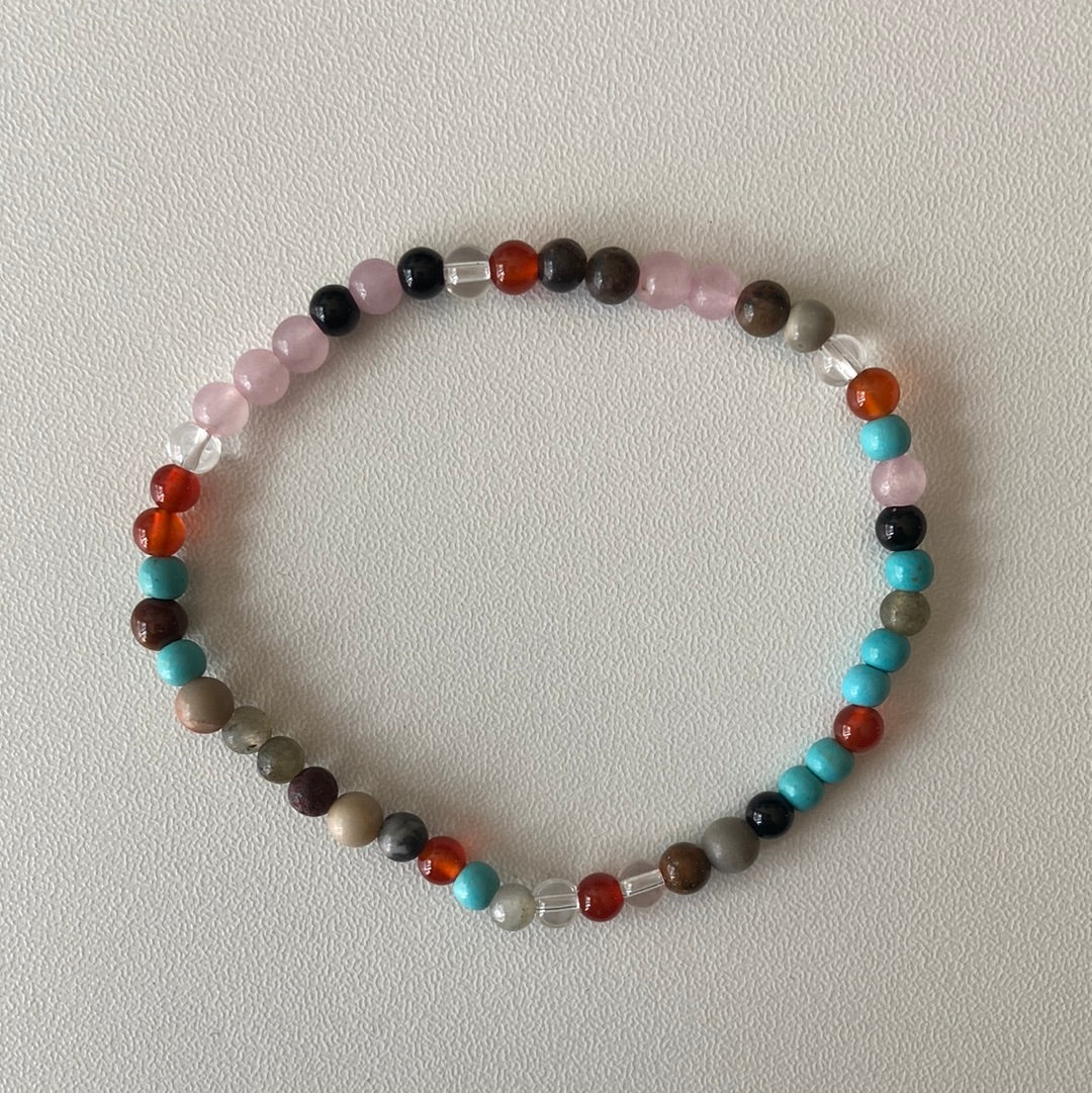 Mixed Stones Bead Bracelet