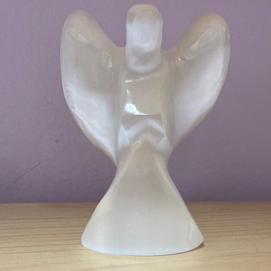 Small Selenite Angel 4”