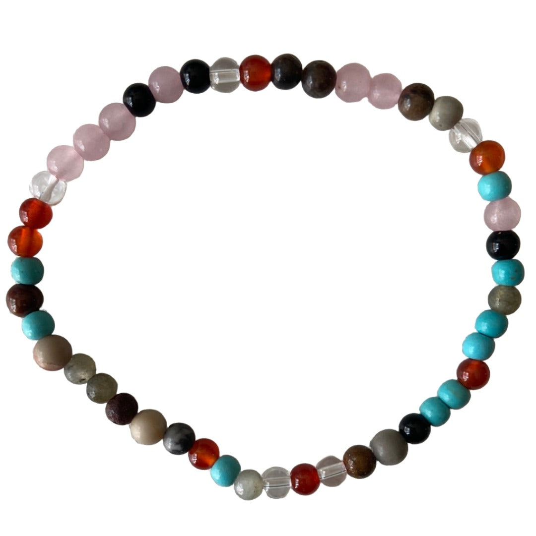 Mixed Stones Bead Bracelet