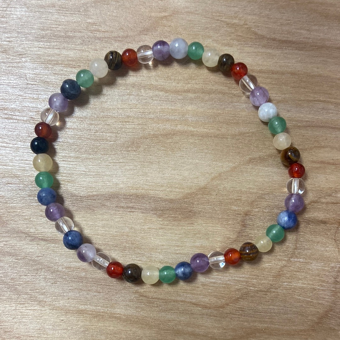 Chakra 4mm Bead Bracelet