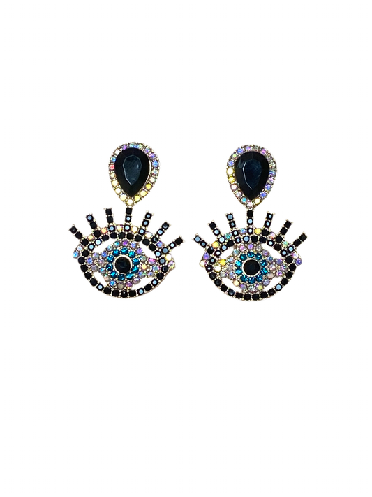 Evil Eye 18K Gold Plated Earringd