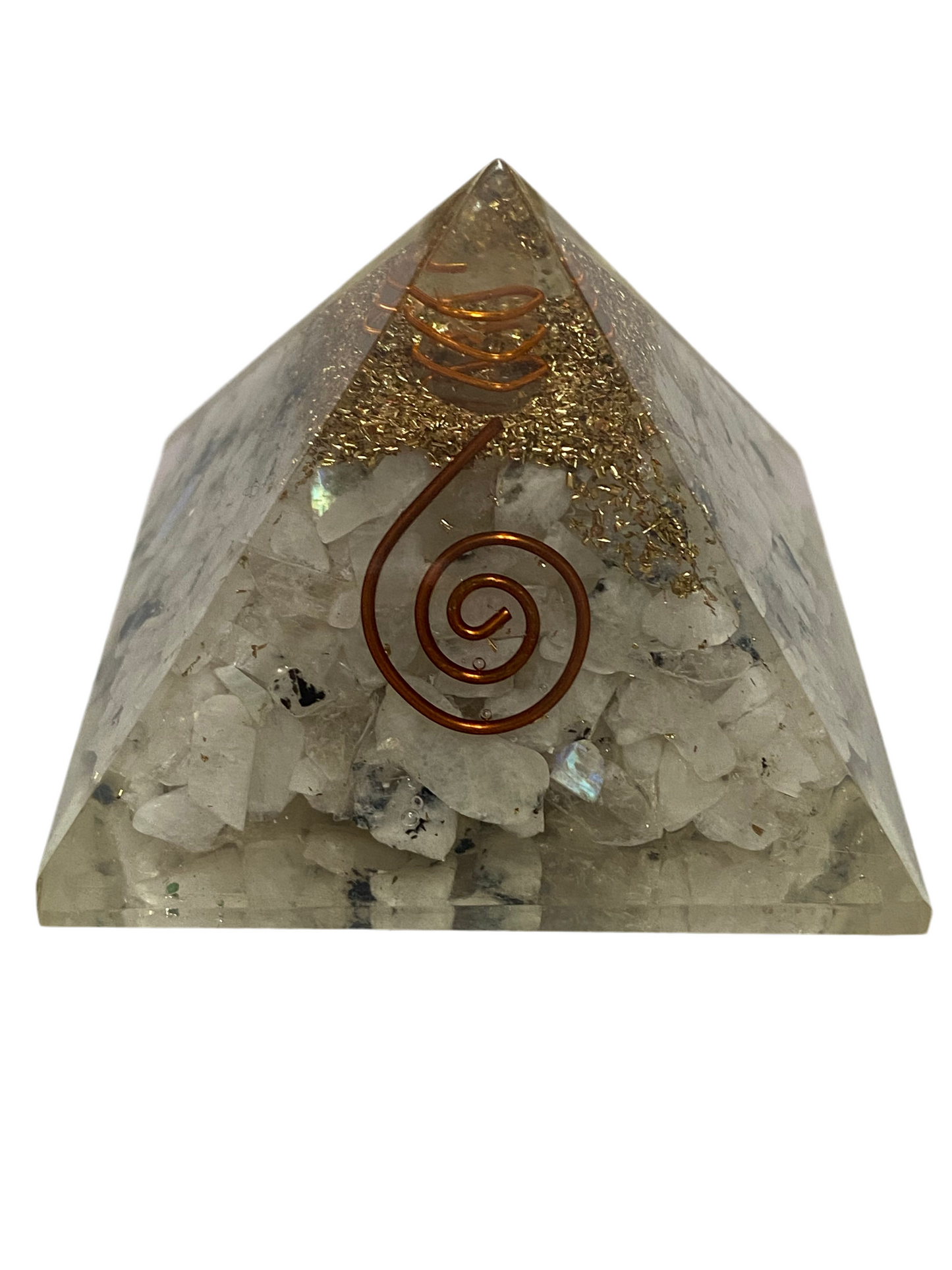 Medium Rainbow Moonstone Orgone Pyramid