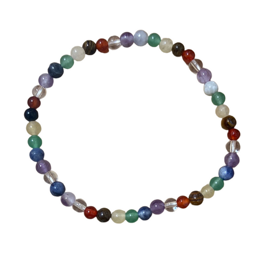 Chakra 4mm Bead Bracelet