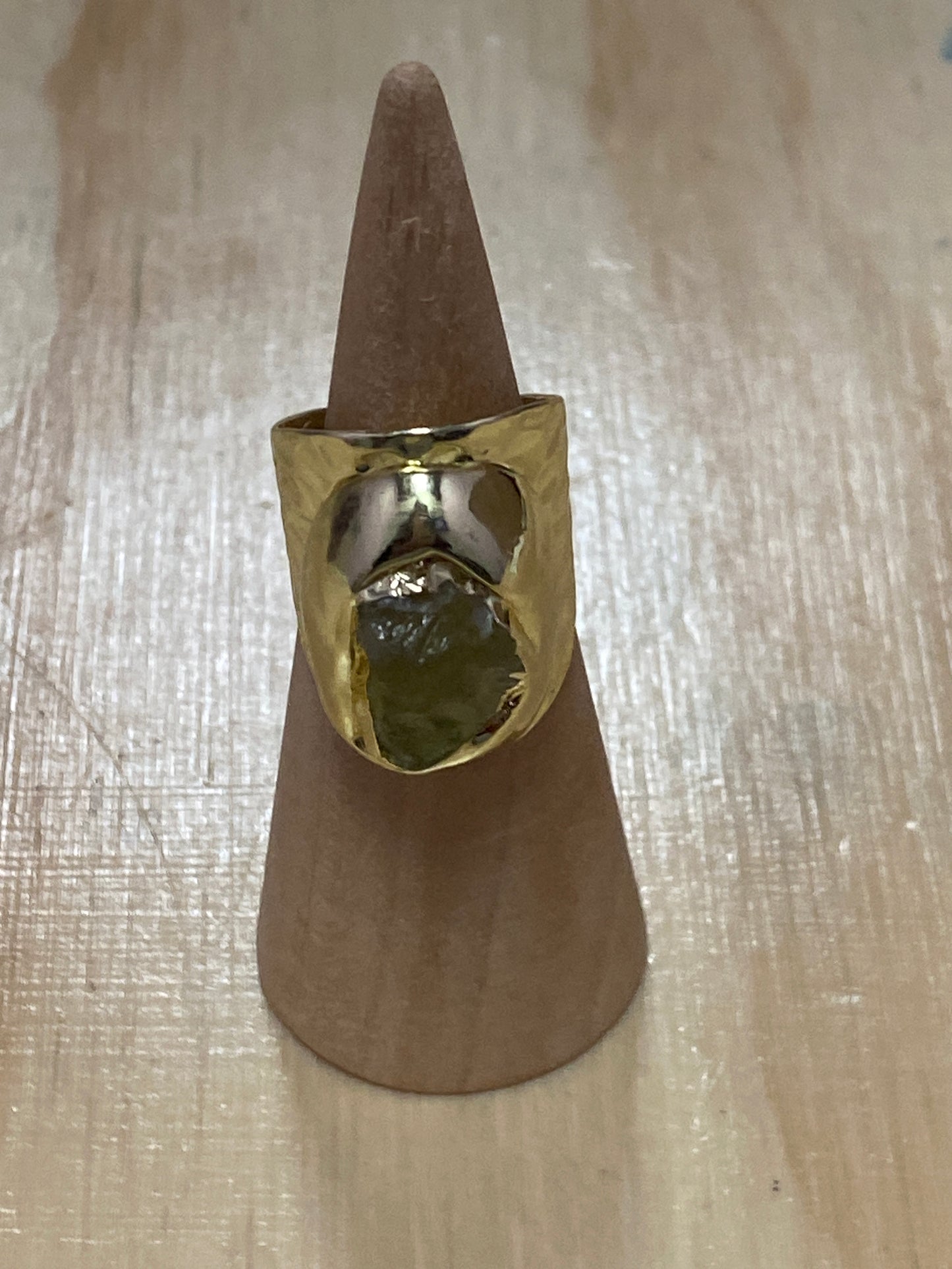 Adjustable Golden Lemon Ring