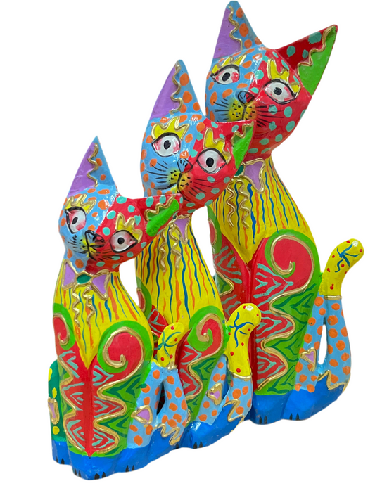Painted Cat Figurine
